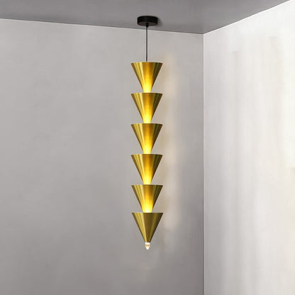 Adjustable Multi-Head LED Cone Pendant Light