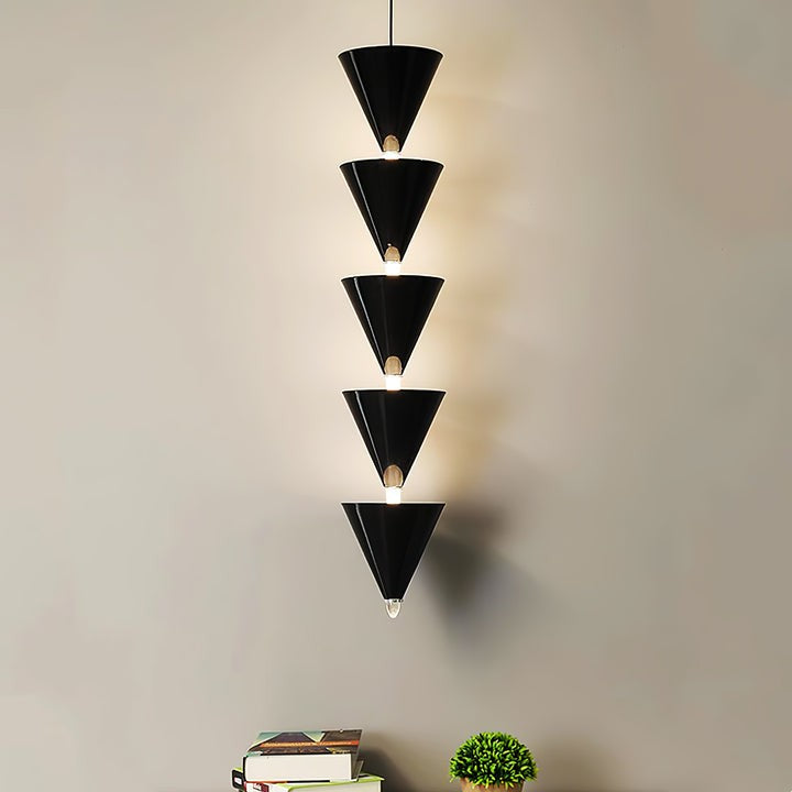 Adjustable Multi-Head LED Cone Pendant Light