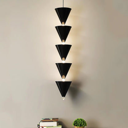 Adjustable Multi-Head LED Cone Pendant Light