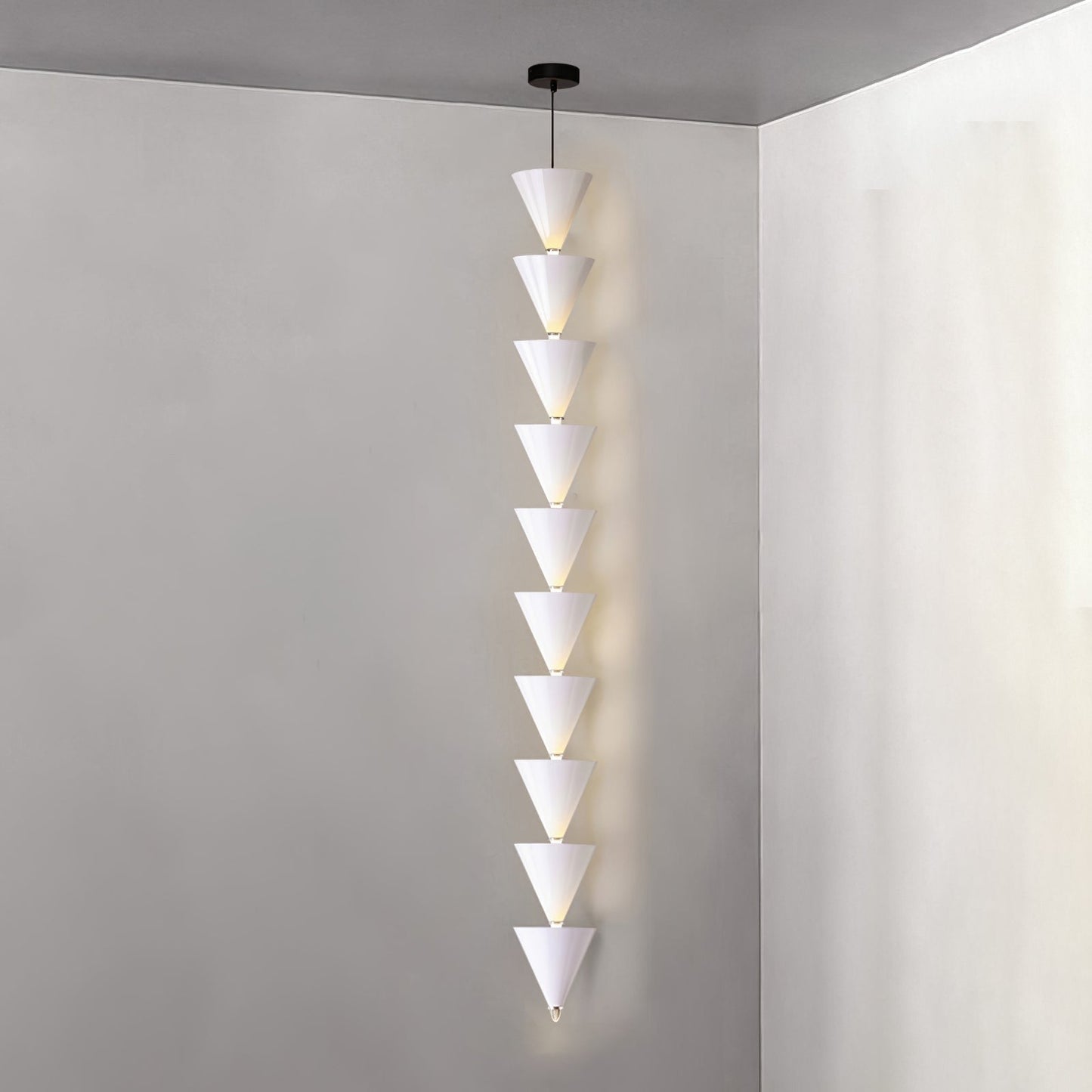 Adjustable Multi-Head LED Cone Pendant Light