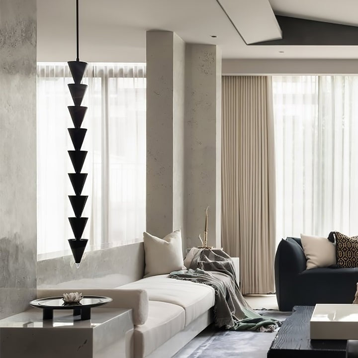 Adjustable Multi-Head LED Cone Pendant Light