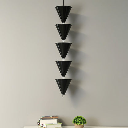 Adjustable Multi-Head LED Cone Pendant Light