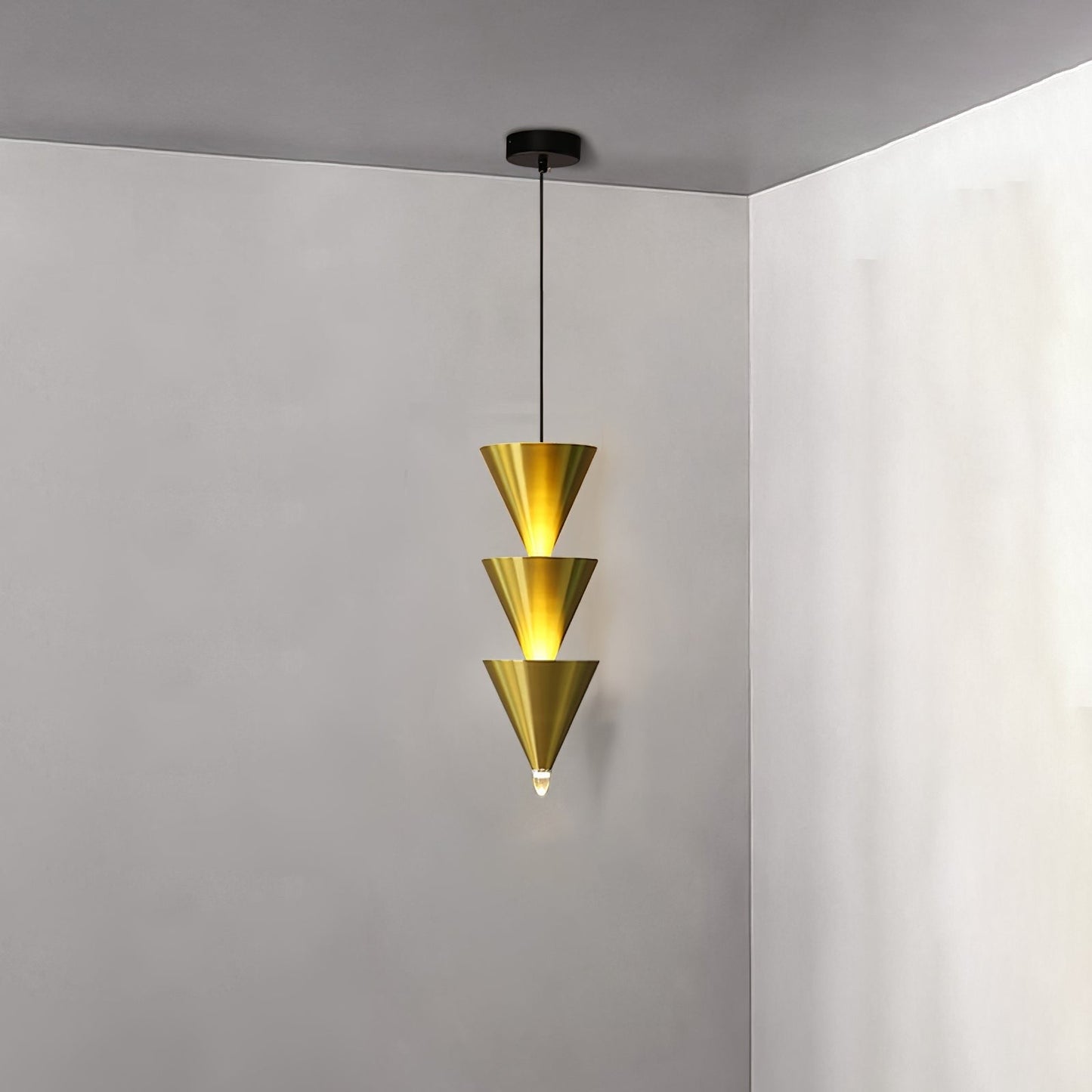 Adjustable Multi-Head LED Cone Pendant Light