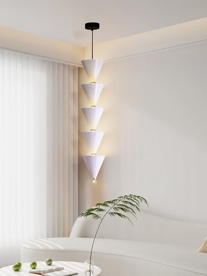 Adjustable Multi-Head LED Cone Pendant Light