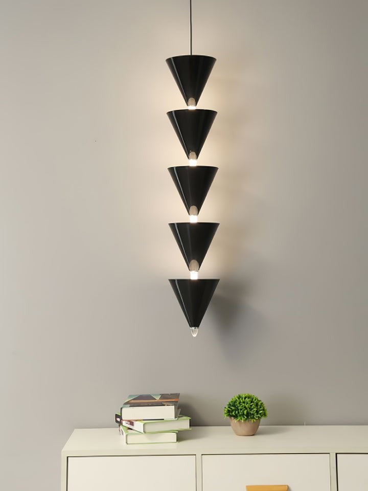 Adjustable Multi-Head LED Cone Pendant Light