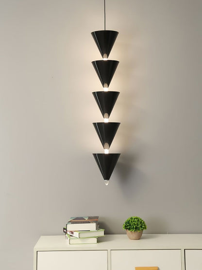 Adjustable Multi-Head LED Cone Pendant Light