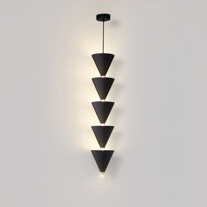 Adjustable Multi-Head LED Cone Pendant Light
