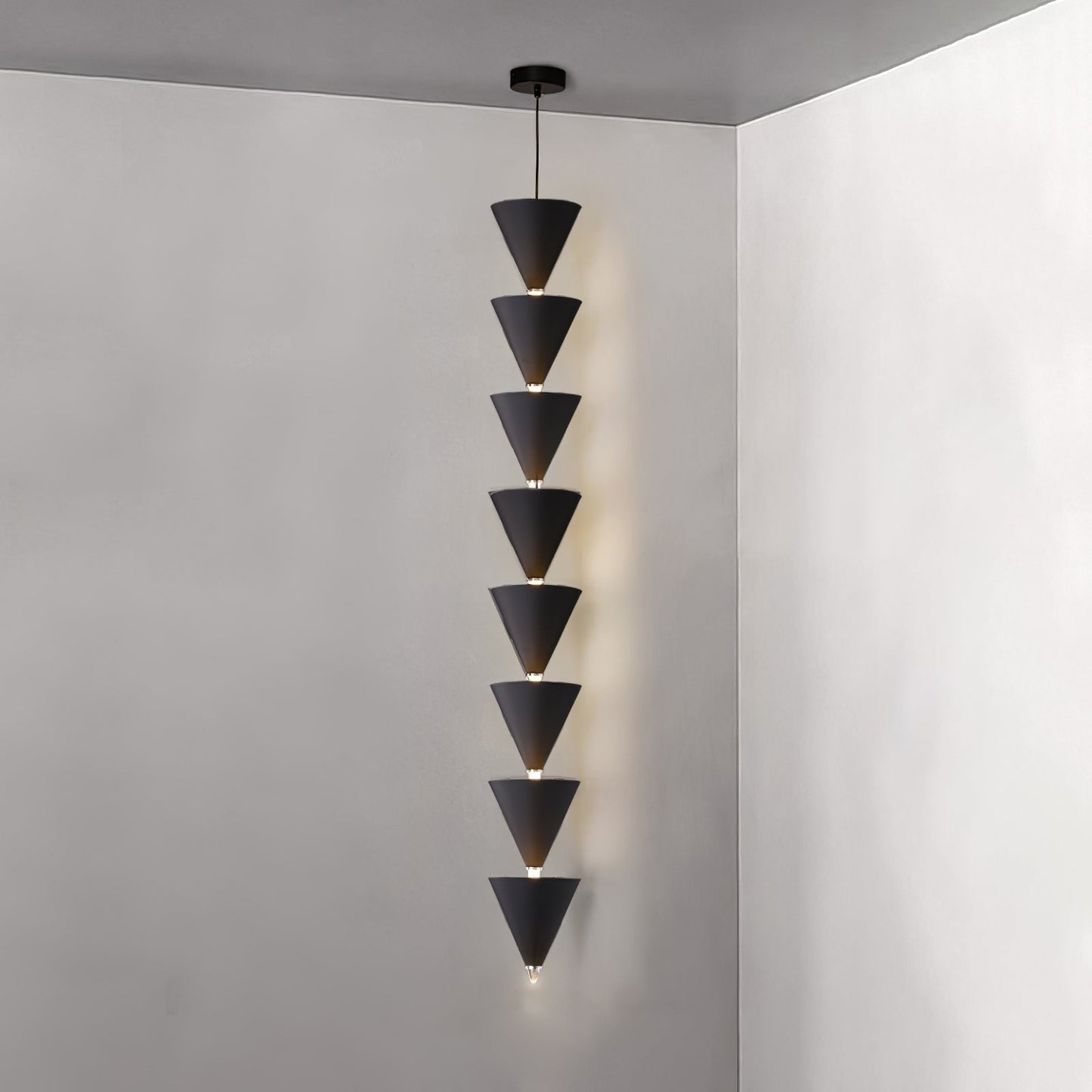 Adjustable Multi-Head LED Cone Pendant Light