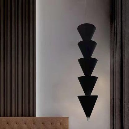 Adjustable Multi-Head LED Cone Pendant Light