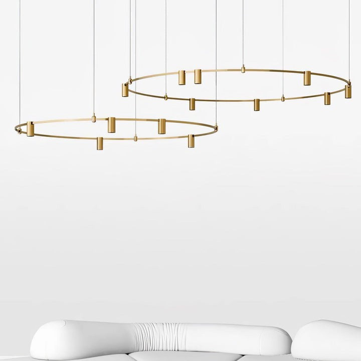 Adjustable Round LED Ceiling Chandelier