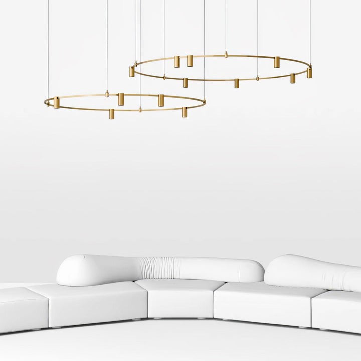Adjustable Round LED Ceiling Chandelier
