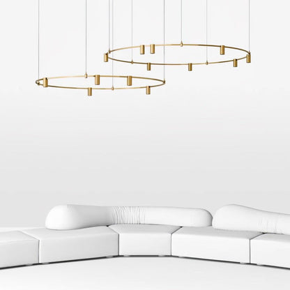 Adjustable Round LED Ceiling Chandelier