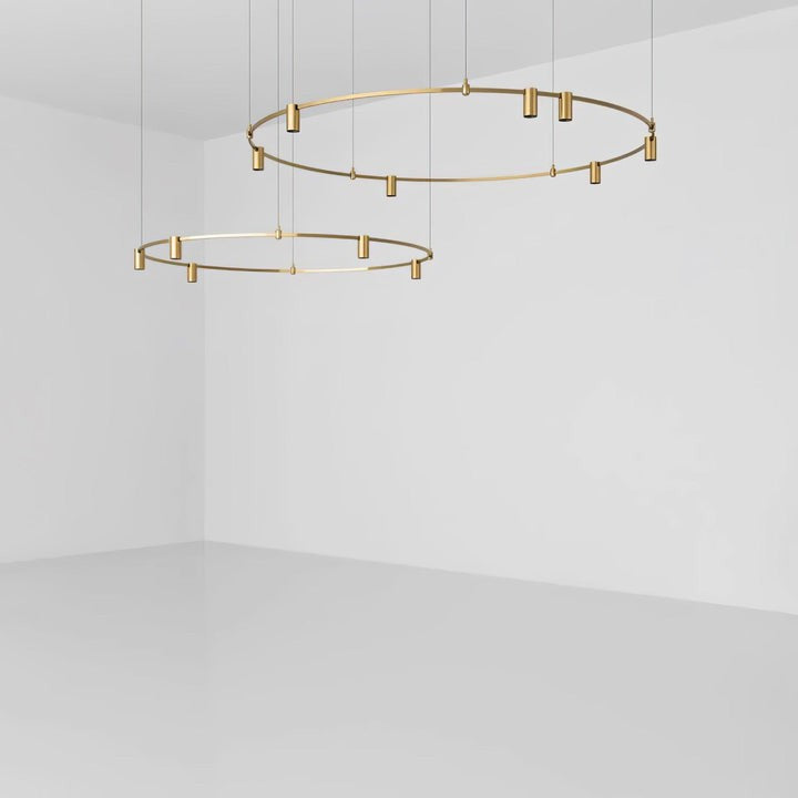 Adjustable Round LED Ceiling Chandelier