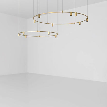 Adjustable Round LED Ceiling Chandelier
