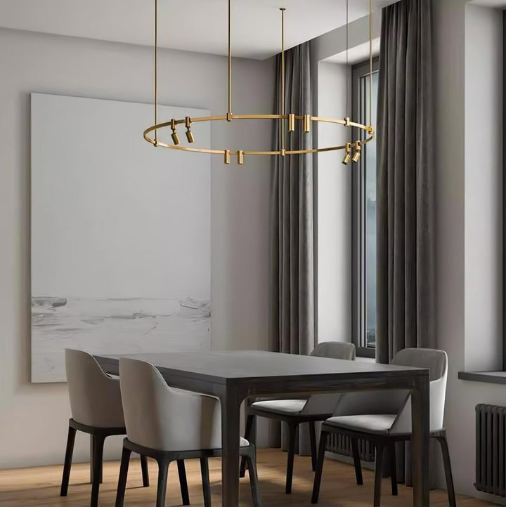 Adjustable Round LED Ceiling Chandelier