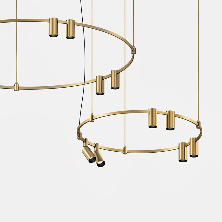 Adjustable Round LED Ceiling Chandelier