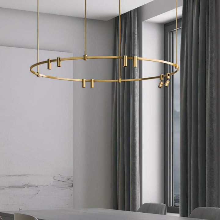 Adjustable Round LED Ceiling Chandelier