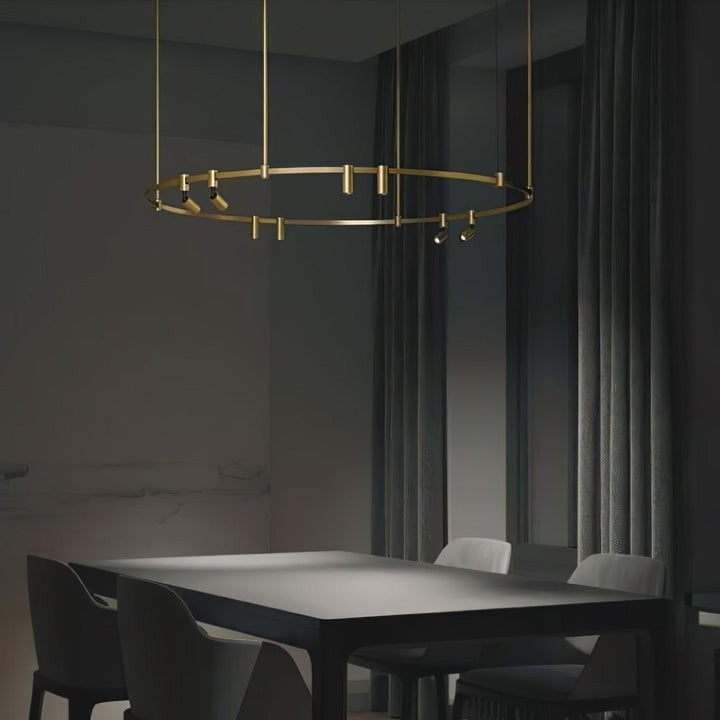 Adjustable Round LED Ceiling Chandelier