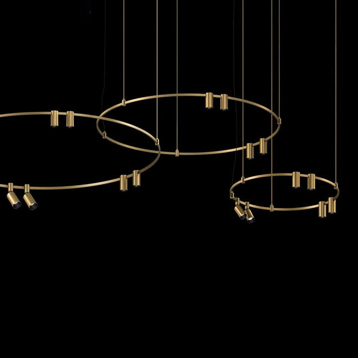 Adjustable Round LED Ceiling Chandelier