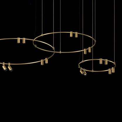 Adjustable Round LED Ceiling Chandelier