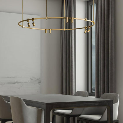 Adjustable Round LED Ceiling Chandelier