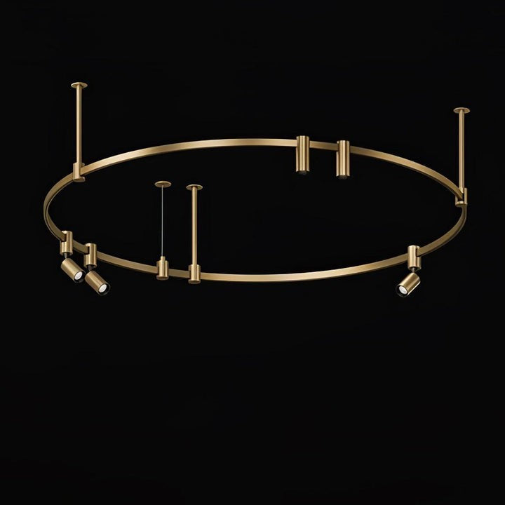 Adjustable Round LED Ceiling Chandelier