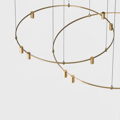 Adjustable Round LED Ceiling Chandelier