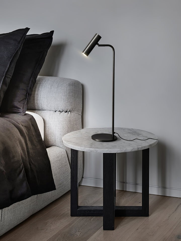 Adjustable Satin Brass LED Table Lamp