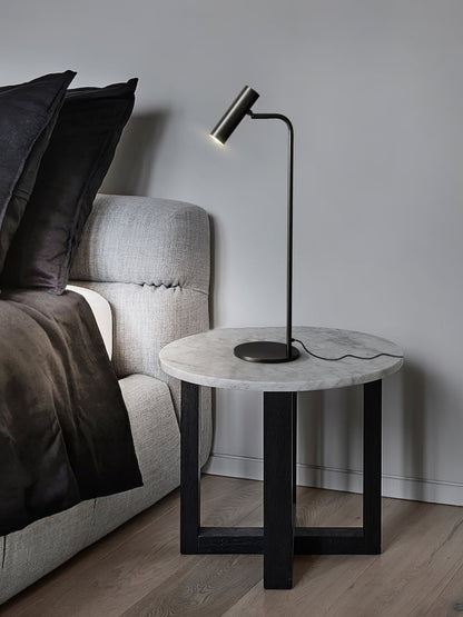Adjustable Satin Brass LED Table Lamp