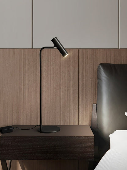 Adjustable Satin Brass LED Table Lamp