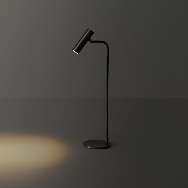 Adjustable Satin Brass LED Table Lamp