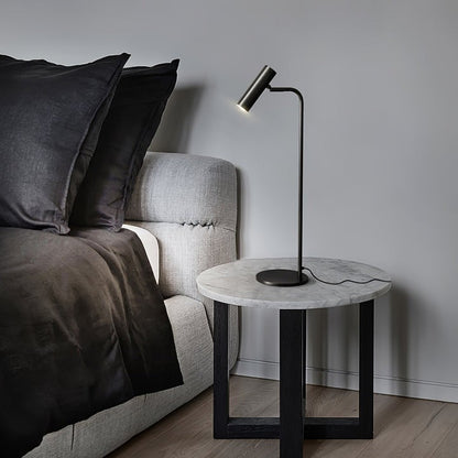 Adjustable Satin Brass LED Table Lamp