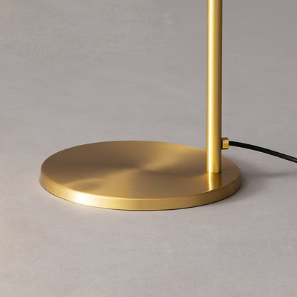 Adjustable Satin Brass LED Table Lamp