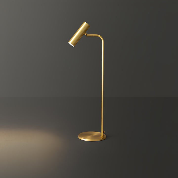 Adjustable Satin Brass LED Table Lamp