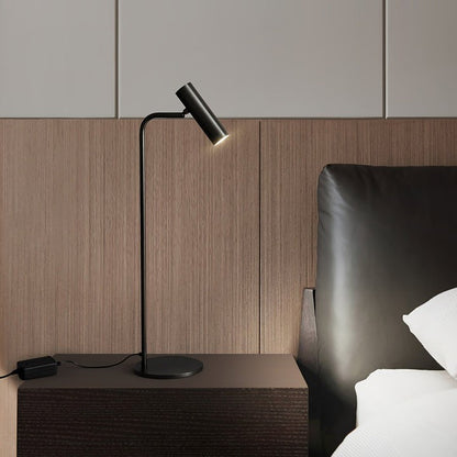 Adjustable Satin Brass LED Table Lamp