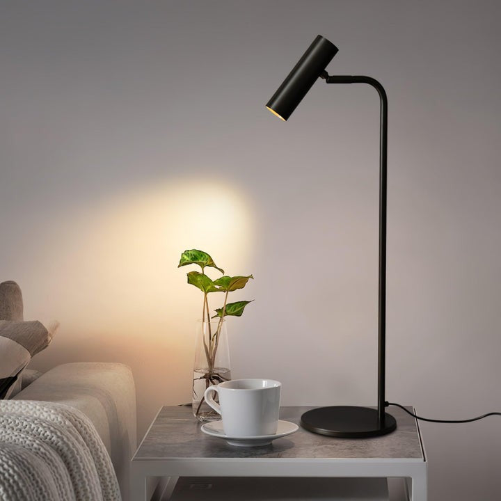 Adjustable Satin Brass LED Table Lamp
