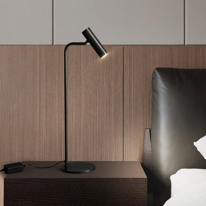 Adjustable Satin Brass LED Table Lamp