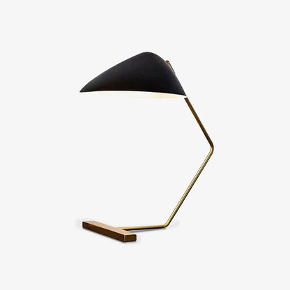 Adjustable Shell-Shade Sculptural Table Lamp