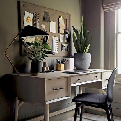 Adjustable Shell-Shade Sculptural Table Lamp
