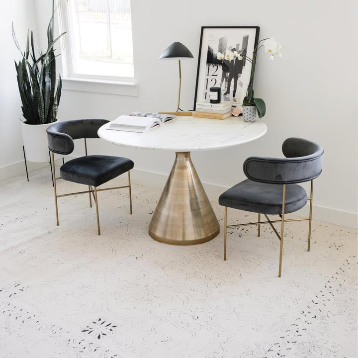 Adjustable Shell-Shade Sculptural Table Lamp