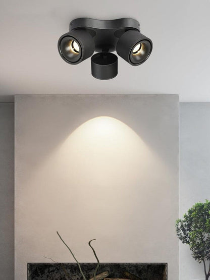 Adjustable Triple-Head Rotating LED Ceiling Spotlight