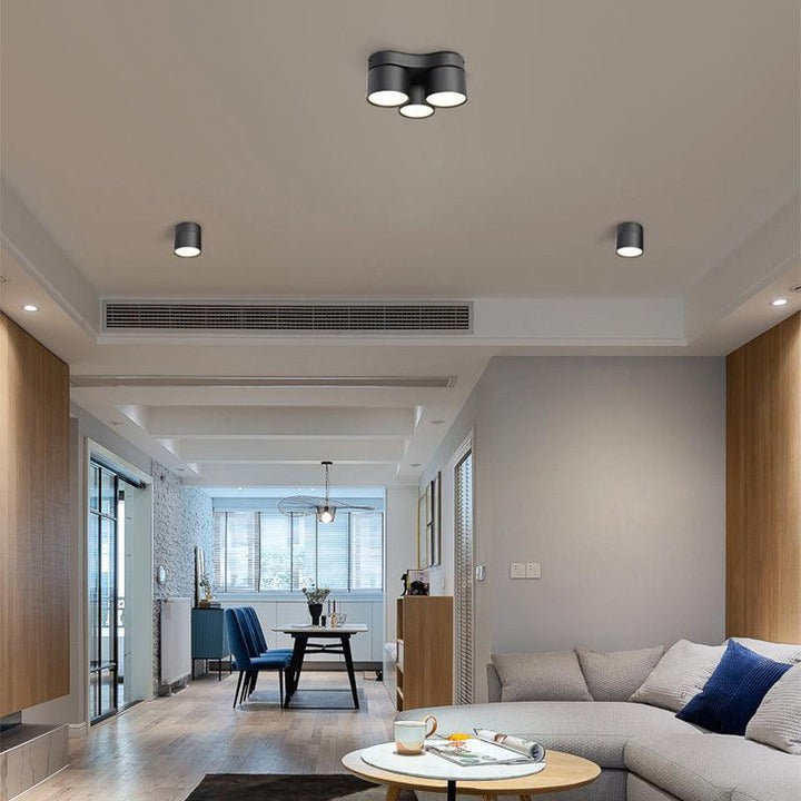 Adjustable Triple-Head Rotating LED Ceiling Spotlight