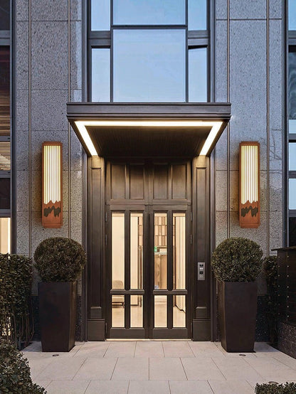 Alabaster LED Outdoor Wall Sconce – IP65 Weatherproof