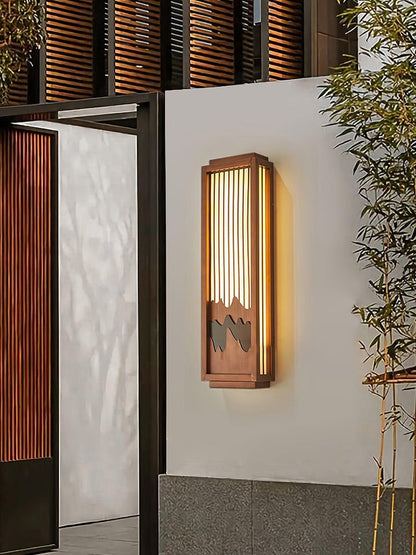 Alabaster LED Outdoor Wall Sconce – IP65 Weatherproof