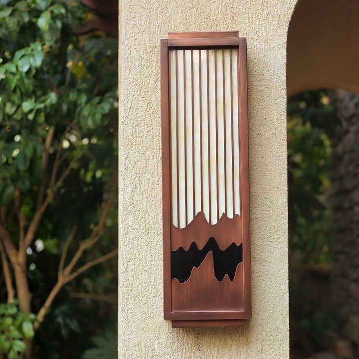 Alabaster LED Outdoor Wall Sconce – IP65 Weatherproof