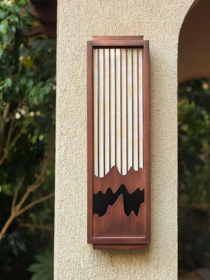 Alabaster LED Outdoor Wall Sconce – IP65 Weatherproof