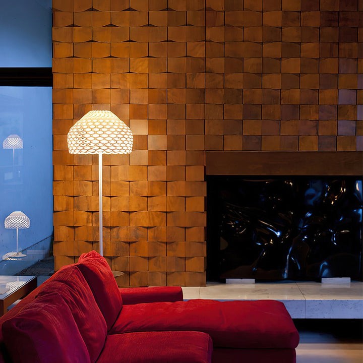 Armadillo-Inspired LED Floor Lamp for Modern Spaces