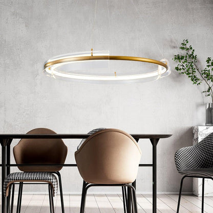 Art Glass LED Chandelier with Gold Finish – Multiple Sizes