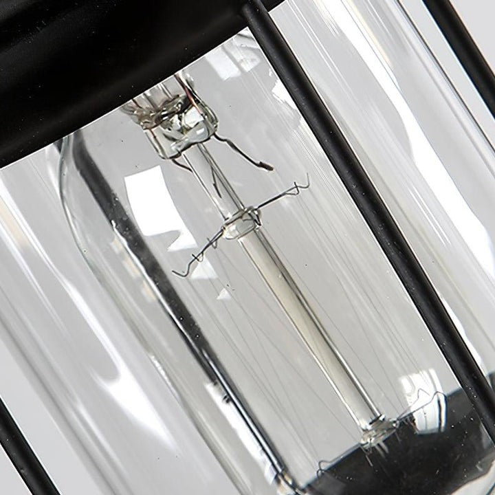 Artisanal 8-Light Wood & Glass Retro Chandelier