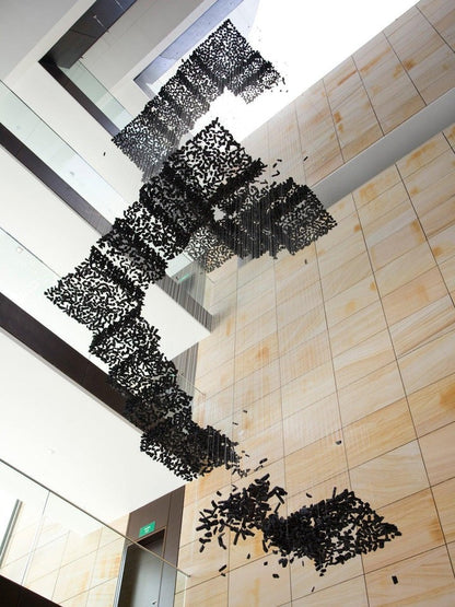 Artistic Charcoal Letter Chandeliers Collection S–Z